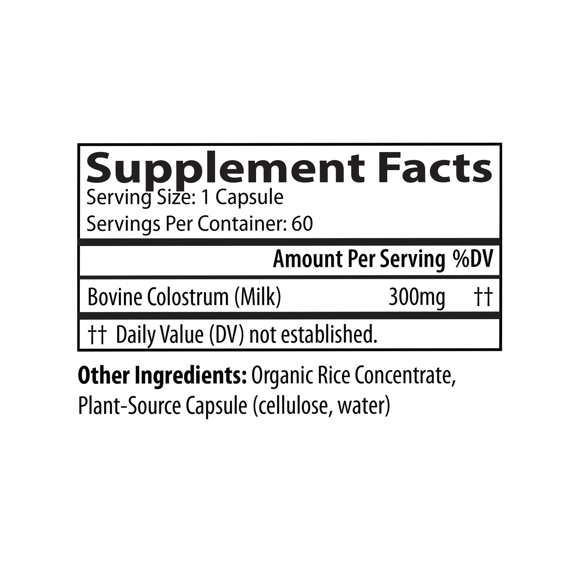 Digestive Restore Capsule supplement facts